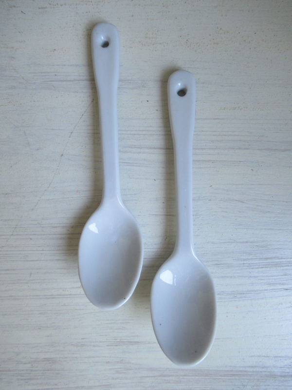 oude porseleinen lepel - Afbeelding 2