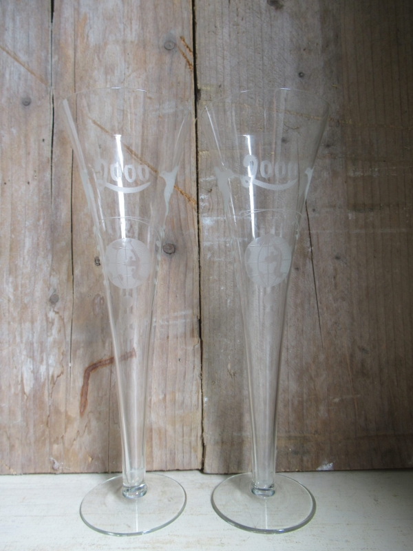 champagne glas, millennium jaarwisseling