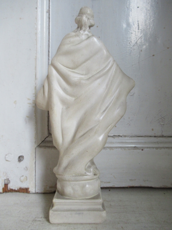 oud Frans heiligen beeldje - Afbeelding 7