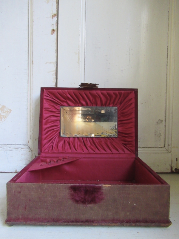 antiek shabby sieraden kistje - Afbeelding 7