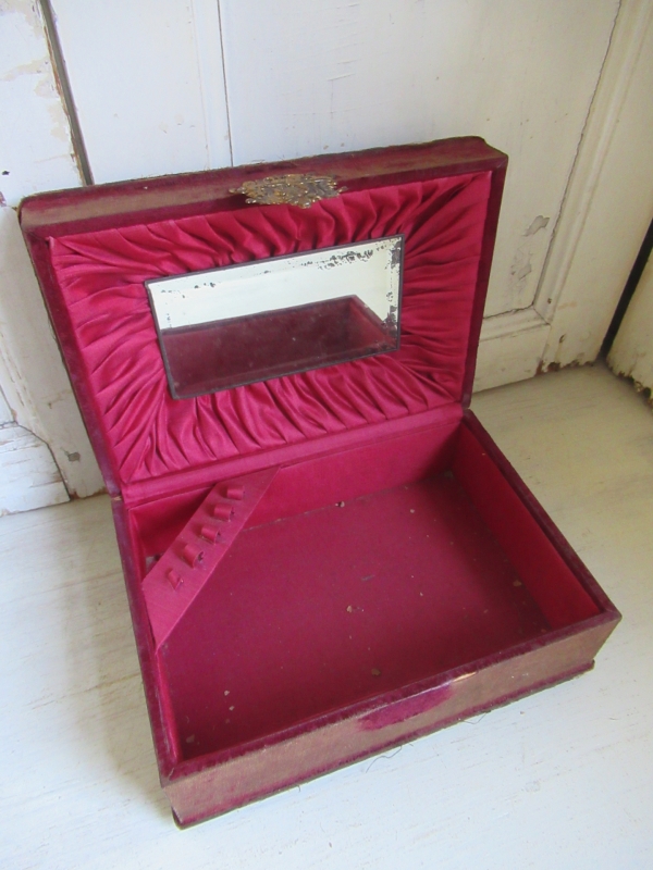 antiek shabby sieraden kistje - Afbeelding 8