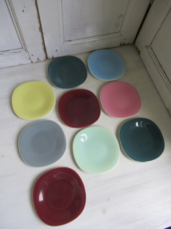 9 oude taartbordjes, Villeroy & Boch - Afbeelding 3