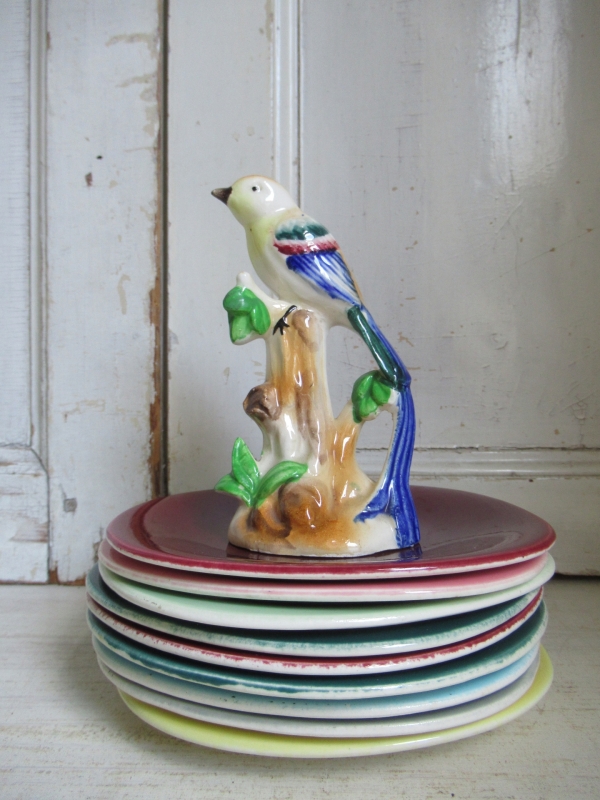 9 oude taartbordjes, Villeroy & Boch