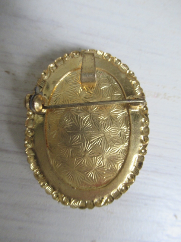 oude broche en/of kettinghanger, camée - Afbeelding 3