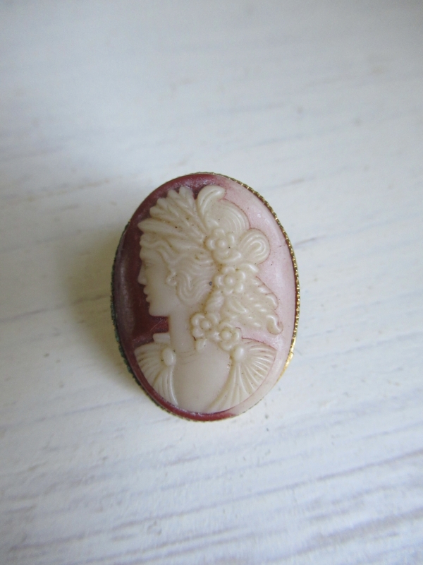 oude Engelse broche, camée - Afbeelding 2
