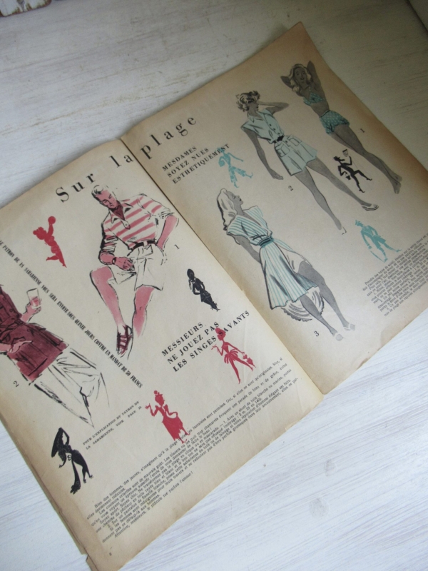 oud Frans tijdschrift, Claudine, juli 1946 - Afbeelding 3