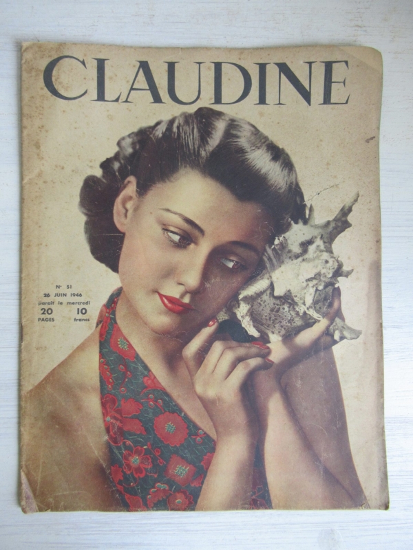 oud Frans tijdschrift, Claudine, juni 1946 - Afbeelding 2