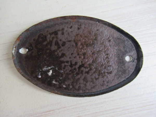 oud emaille cijferplaatje, 187 - Afbeelding 3