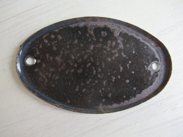 oud emaille cijferplaatje, 190 - Afbeelding 3