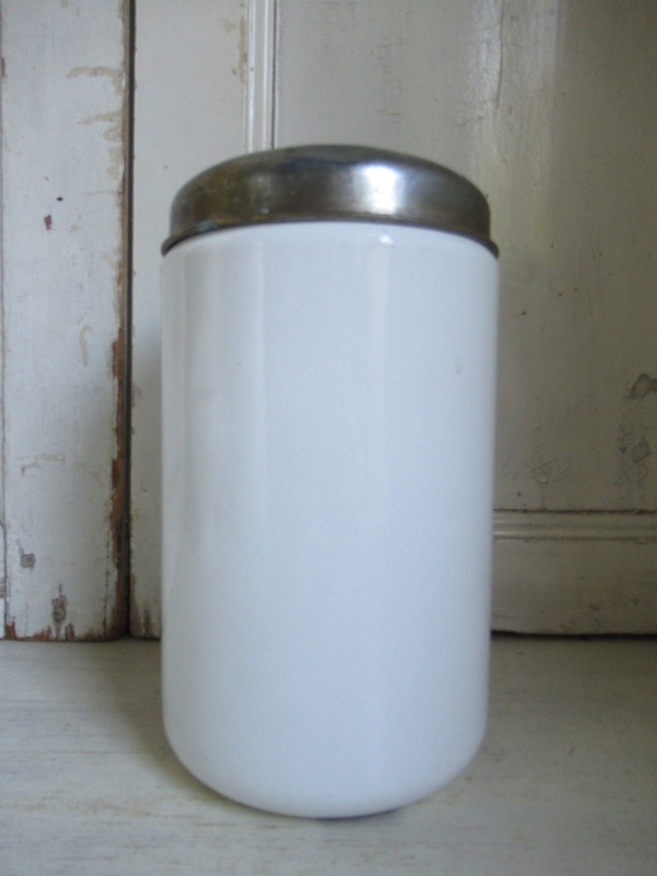 oud emaille beschuit blik - Afbeelding 5