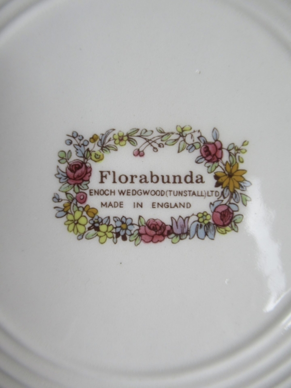 groot bord / taartschaal, Wedgwood, Florabunda - Afbeelding 4