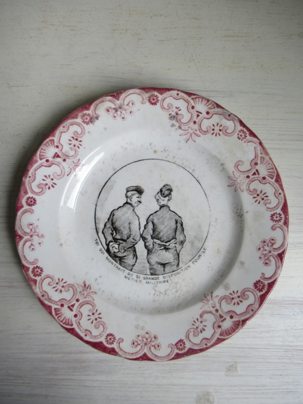 antiek Frans bordje - Afbeelding 2