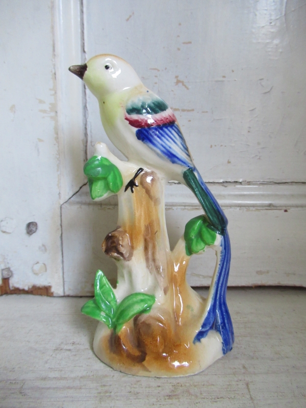 oud Engels beeldje, vogeltje - Afbeelding 2