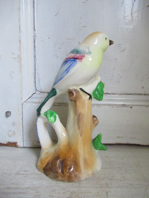 oud Engels beeldje, vogeltje - Afbeelding 3
