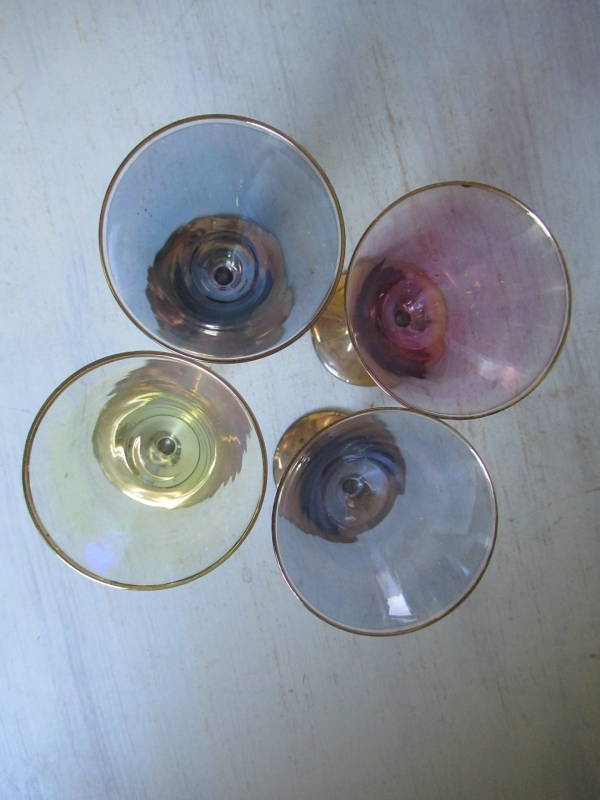 4 oude Franse glazen - Afbeelding 3