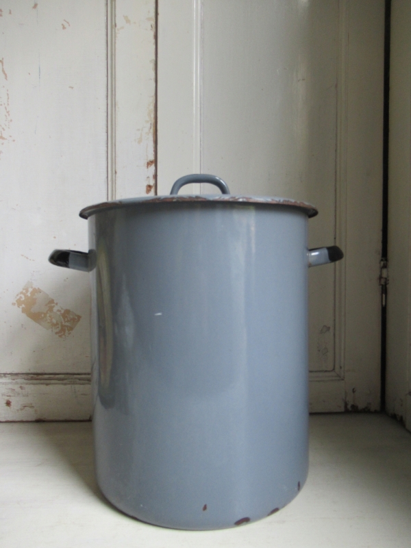 oude emaille wasketel