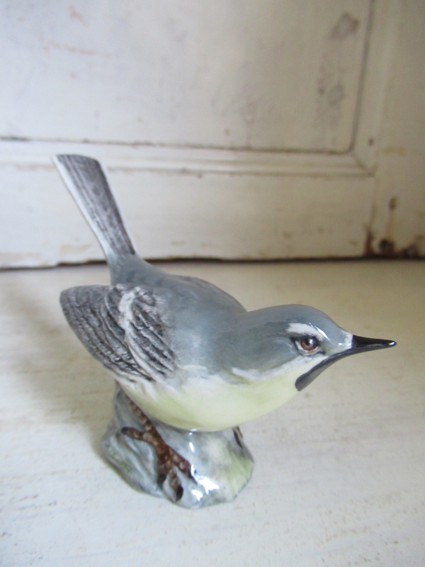 klein oud Engels porseleinen vogeltje - Afbeelding 3