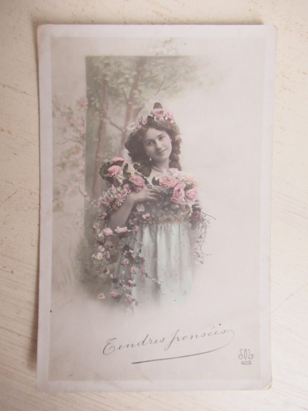oude beschreven Franse kaart, 1916 - Afbeelding 2