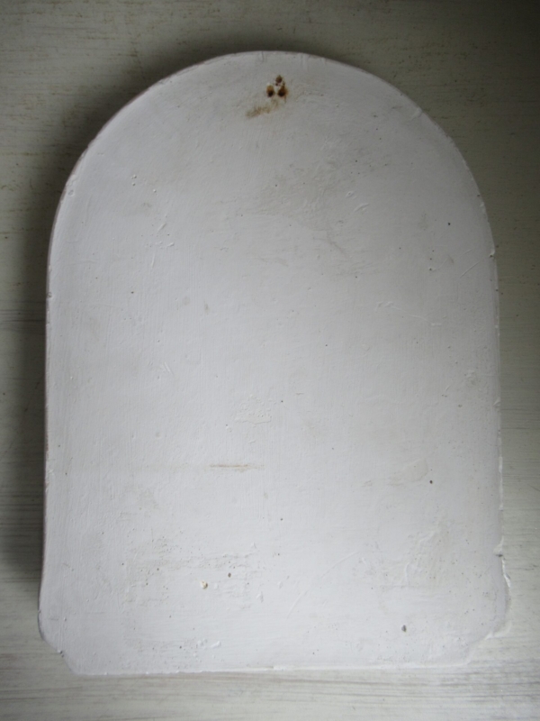 oud gipsen ornament met afbeelding van Maria met kind - Afbeelding 5