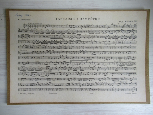 oude Franse muziekkaart - Afbeelding 2