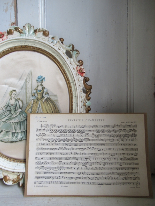 oude Franse muziekkaart