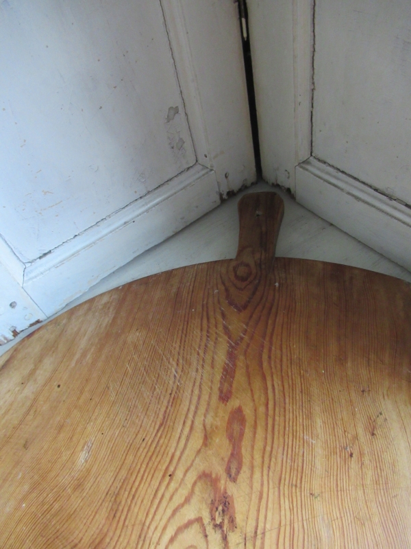 grote oude ronde broodplank - Afbeelding 4