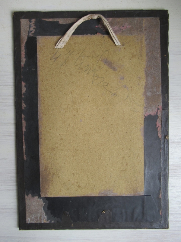oude religieuze afbeelding achter glas - Afbeelding 5