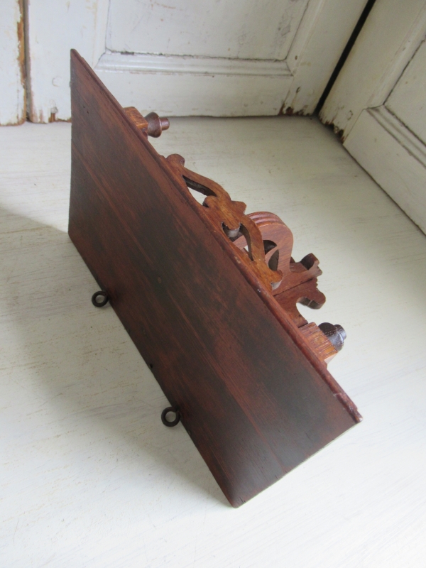 oud houten wandplankje / console - Afbeelding 5