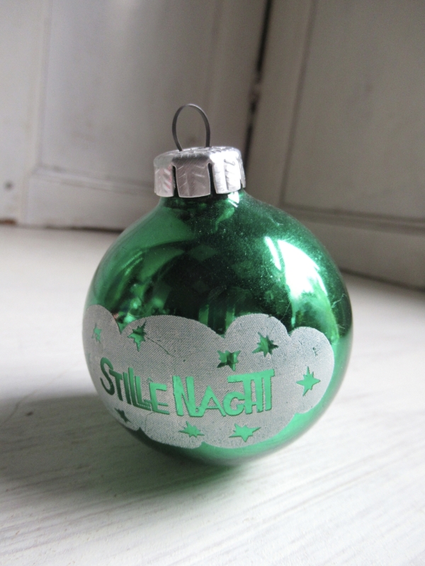 oude kerstbal, Stille Nacht - Afbeelding 3