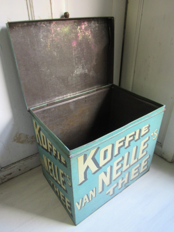 prachtig groot oud blik, van Nelle - Afbeelding 5