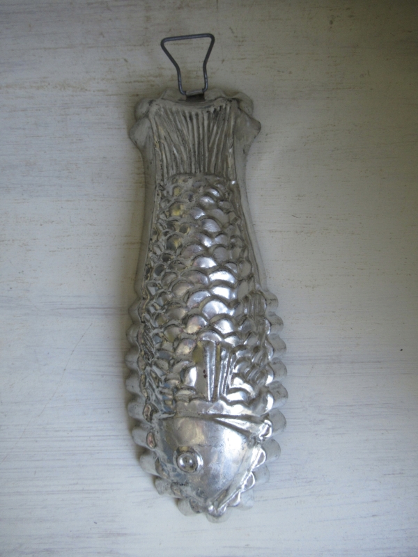 oude bakvorm, vis - Afbeelding 2