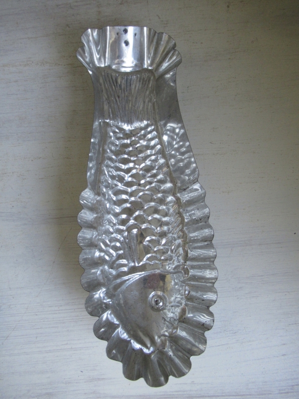 oude bakvorm, vis - Afbeelding 3