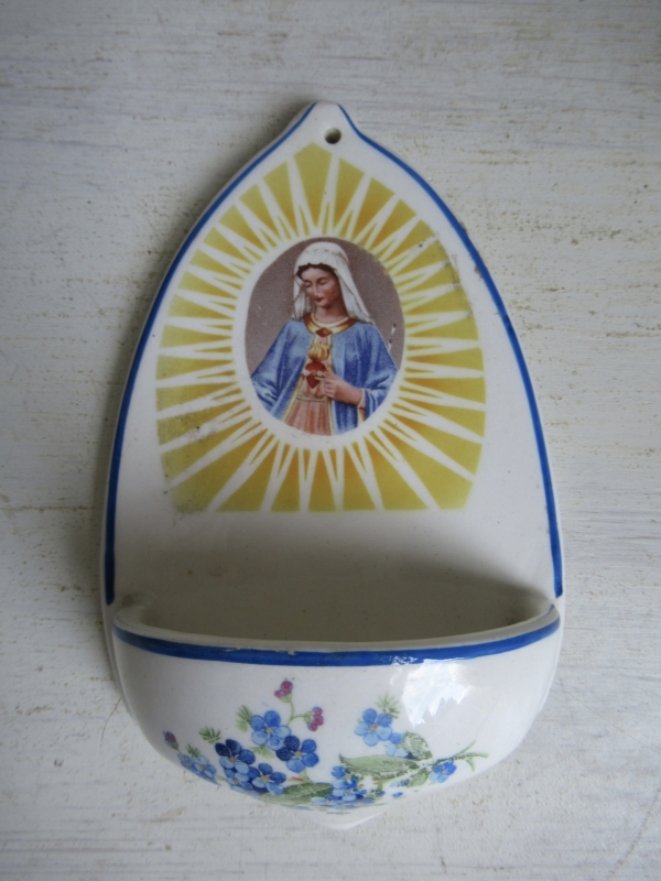 oud wijwaterbakje, Petrus Regout - Afbeelding 2